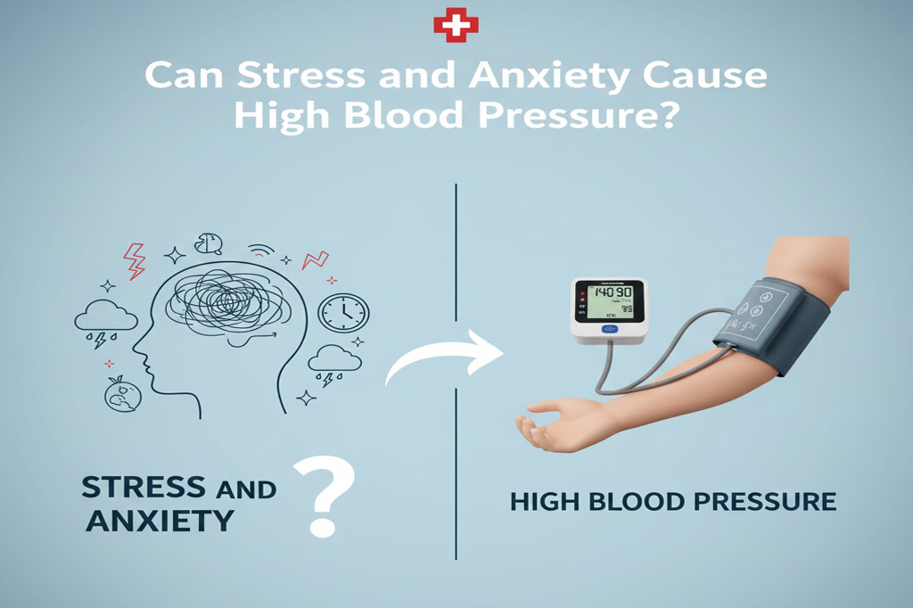 Can Stress and Anxiety Cause High Blood Pressure